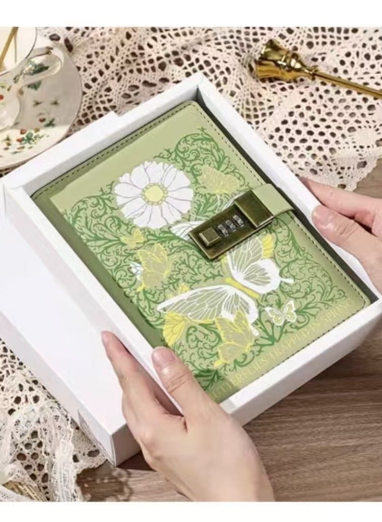 Captaintech with Lock, A5 Journal with Lock for Men and Women, Personal Diary Lockable, Refillable Leather Journals for Writing, Password Protected Notebook with Lock - Image 5