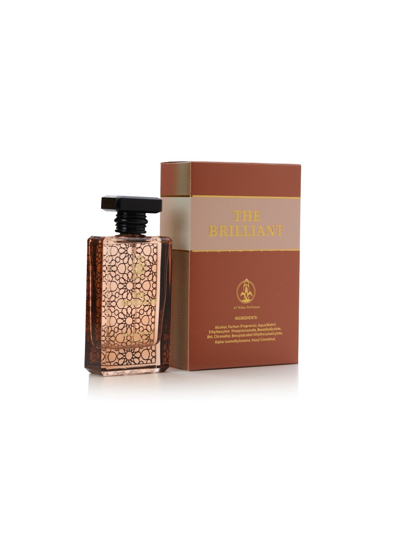 WORLD GOLDEN PERFUMES Al Waha Perfumes The Brilliant Eau De Parfum 100ml - VAPORISATEUR NATURAL SPRAY  - Image 1