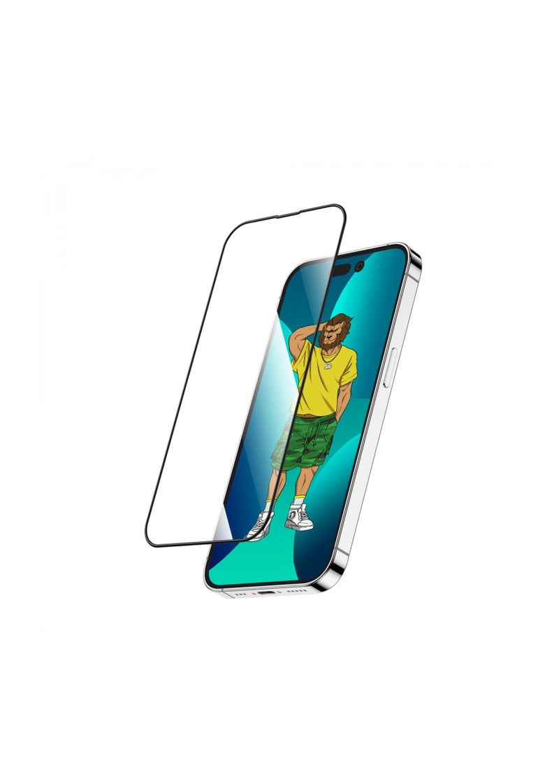 GREEN LION iPhone 14 Pro Glass Screen Protector 6.1 inch 3D Silicone HD Glass Compatible With iPhone 14 Pro - Clear - Image 1