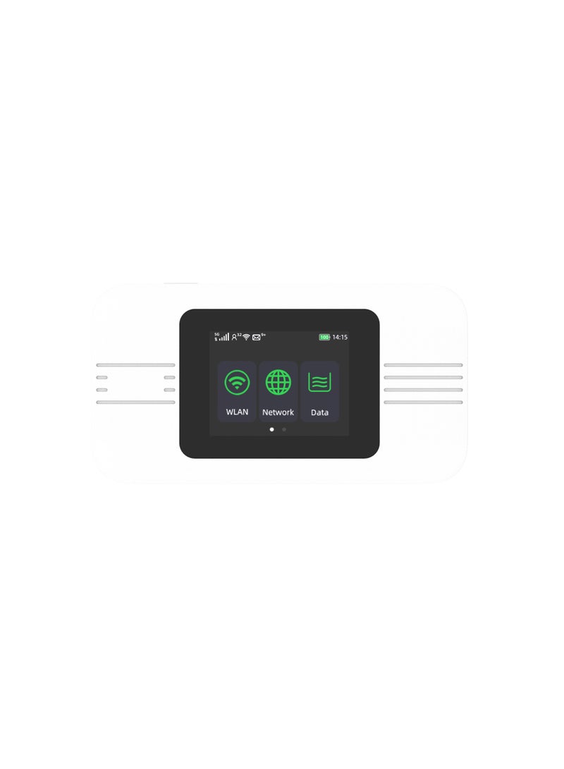 5G MiFi Portable Router Dual Band WiFi 6 Up To 31.6Gbps White  - Image 1