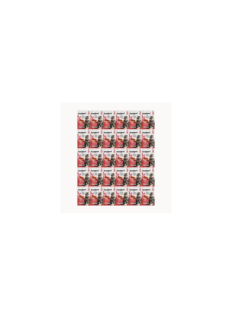 بيست بت بست بت طعام رطب للقطط المعقمة بنكهة السلمون عرض 120 × 85 جم