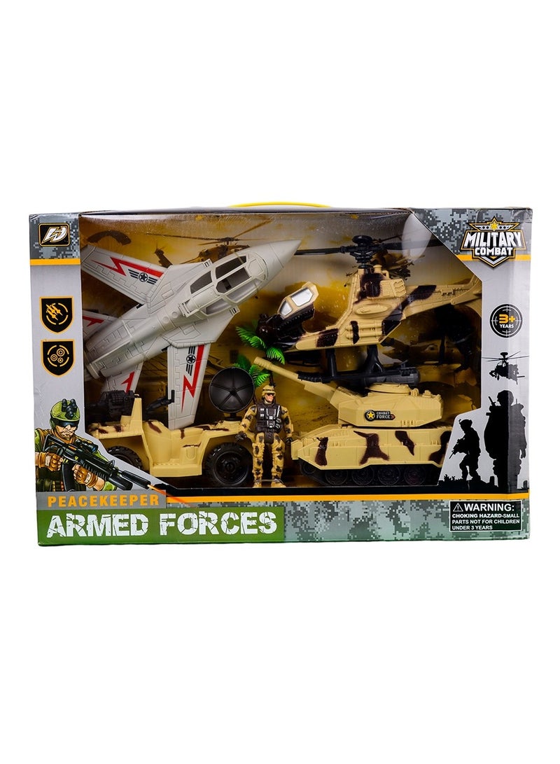 Military Combat Peacekeeper Armed Forces with Accessories - HW-M223-3
