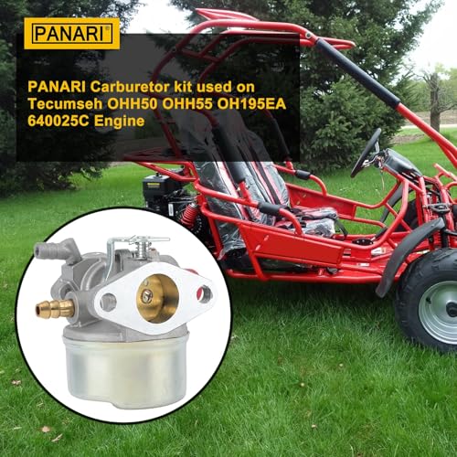 Panari OHH60 OHH55 Carburetor Kit for Tecumesh 6.5HP 5.5HP 5HP OH195EA OHH65 OHH50 OHH55 OHH60 Engine Lawn Mower Carburetor Parts Replace 640004 640025 640014 640017 Tecumesh Carb - Image 2