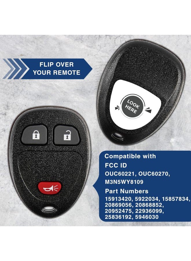 KeylessOption Keyless Entry Remote Control Car Key Fob Replacement for 15913420 - Image 4