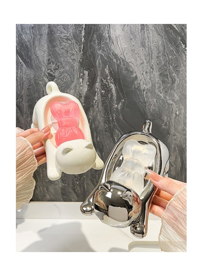 Soap Case Container Cat Shape Eramic - Image 1