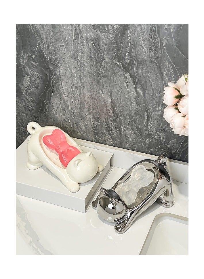 Soap Case Container Cat Shape Eramic - Image 2