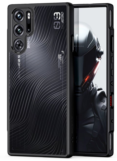 DUX DUCIS Aimo Cover for the ZTE nubia Red Magic 9 Pro/9 Pro Plus mobile phone slim, transparent matte cover made of TPU, polycarbonate, polypropylene, silicone - black