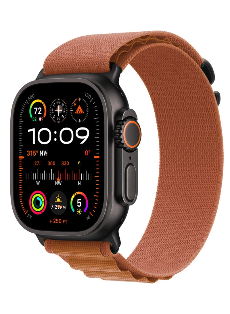 أكاليكس سوار Alpine Loop متوافق مع ساعات Apple Watch مقاسات 42 مم، 44 مم، 45 مم، 46 مم، 49 مم، سوار رياضي ناعم منسوج، سوار معصم بديل قابل للتعديل لساعات Apple Watch Series Ultra / SE / Series 1/2/3/4/5/6/7/8/9/10/11 - لون تيراكوتا - Image 1