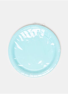 Generic Pale Blue Paper Plate 