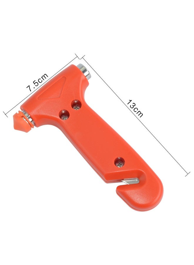 Two-piece car safety hammer, emergency escape tool, two-in-one household rescue safety hammer and emergency escape tool (red) - Image 2