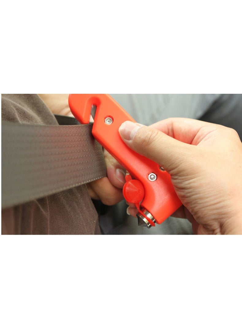 Two-piece car safety hammer, emergency escape tool, two-in-one household rescue safety hammer and emergency escape tool (red) - Image 5