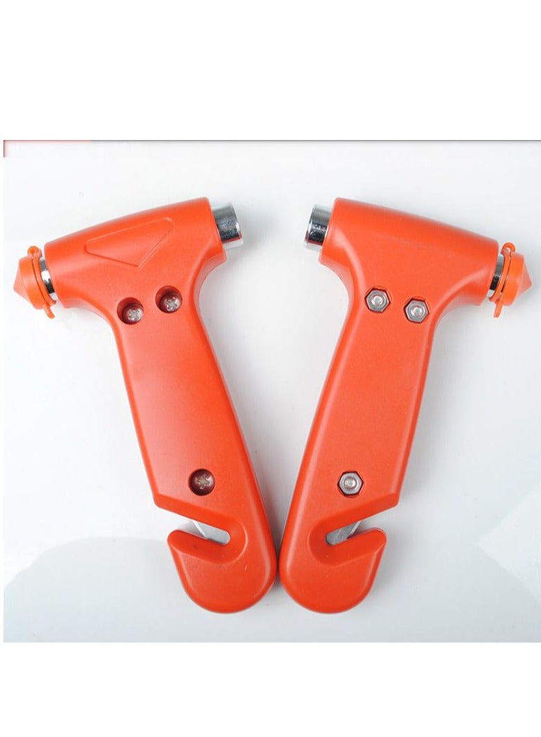 Two-piece car safety hammer, emergency escape tool, two-in-one household rescue safety hammer and emergency escape tool (red) - Image 1