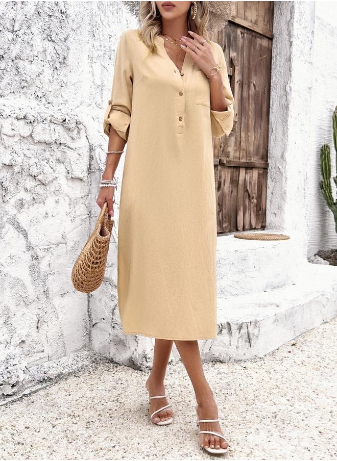 Take Two Button Front Dress  - Image 1