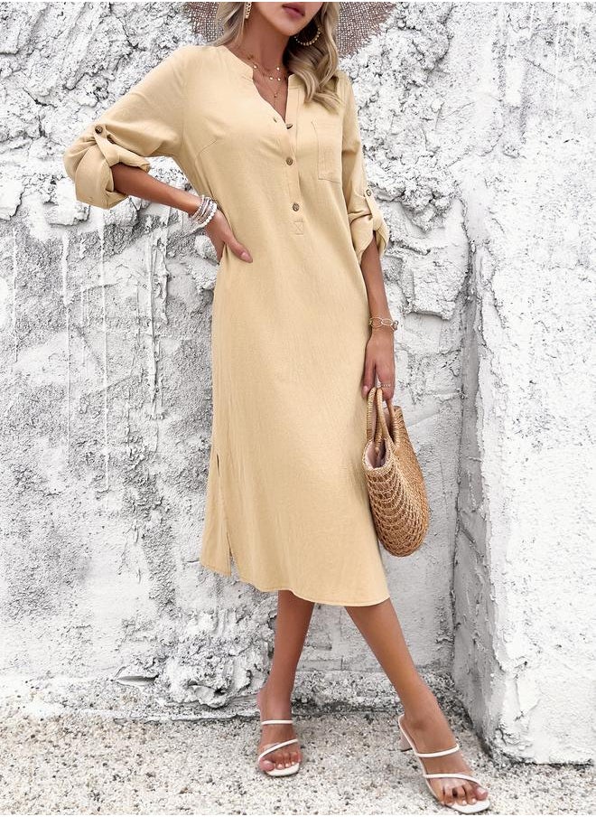 Take Two Button Front Dress  - Image 2