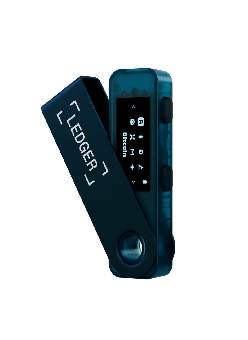 Ledger - Nano S Plus Hardware Wallet | Safest Crypto & NFT Cold Storage, OLED Screen, Type-C Connectivity, 5000+ Coins Supported, for Android, MacOS & Windows - Sapphire Blue - Image 1