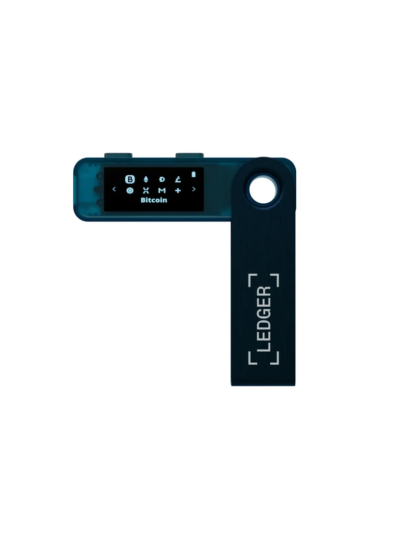 Ledger Nano S Plus Hardware Wallet | Safest Crypto & NFT Cold Storage, OLED Screen, Type-C Connectivity, 5000+ Coins Supported, for Android, MacOS & Windows - Sapphire Blue