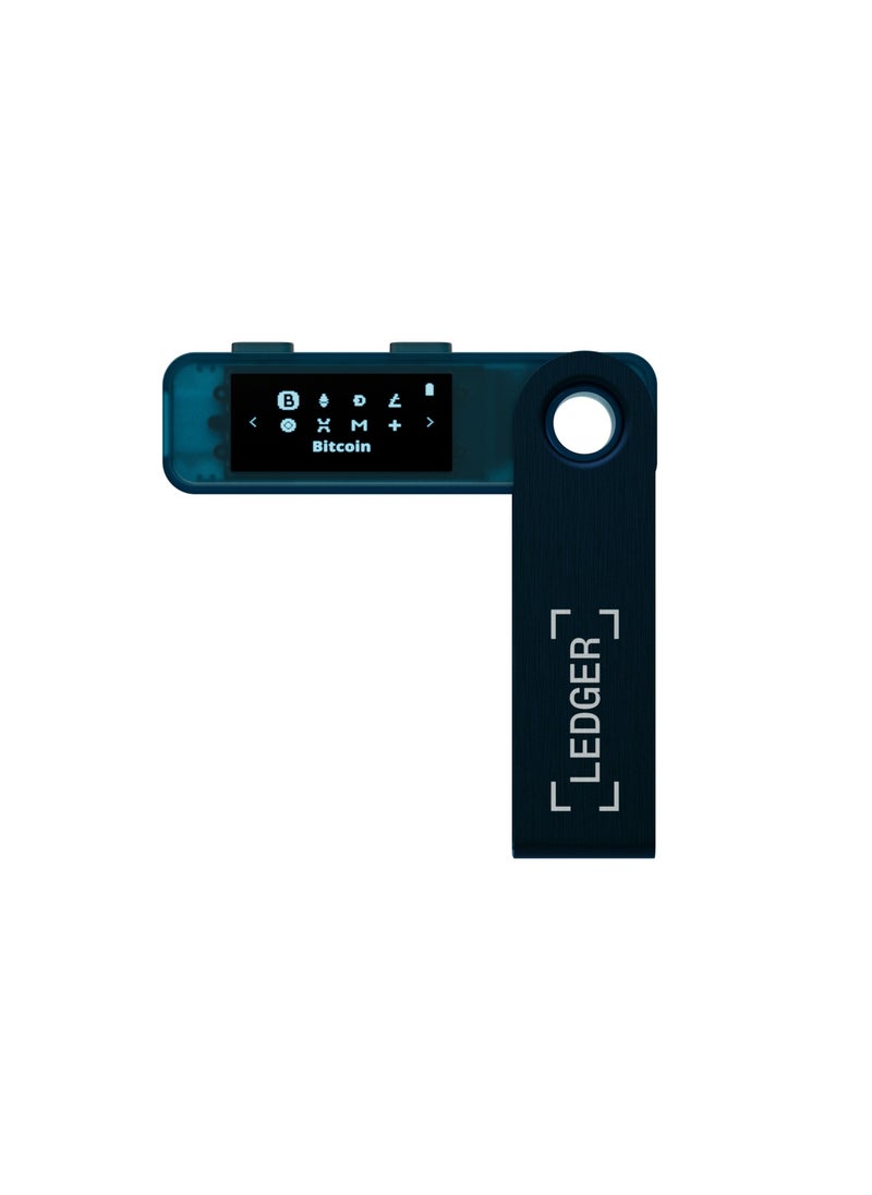 Ledger - Nano S Plus Hardware Wallet | Safest Crypto & NFT Cold Storage, OLED Screen, Type-C Connectivity, 5000+ Coins Supported, for Android, MacOS & Windows - Sapphire Blue - Image 1