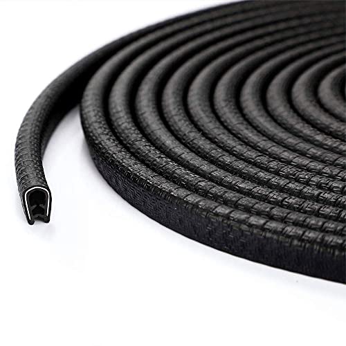 QBUC Car Door Edge Guards13Ft4M Rubber Clip Seal U Shape Edge Trim Guard Protection Car Door Protection Fit for Most Models