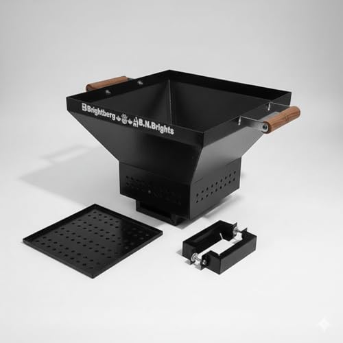 BRIGHTBERG Havan Kund CRC Seat Powder Coating Body for Hanuman Pooja Devi Pooja and All of Pooja for Daily Use Portable Havan Kund with Fix Stand and Easy to Use & Durable - Image 1