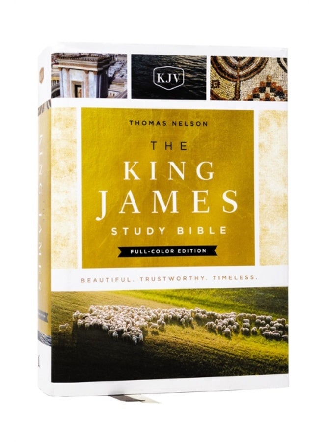 KJV, The King James Study Bible, Full-Color Edition, Cloth-bound Hardcover, Red Letter : KJV Holy Bible