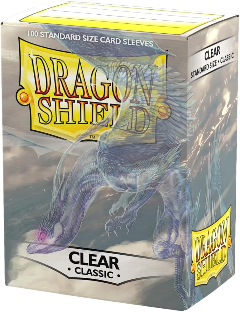 dragon shield | Standard Size Card Classic Sleeves | 100 CT - Smooth & Tough Premium TCG Sleeves - Compatible with Pokemon, Flesh & Blood, One Piece & Magic The Gathering | Clear - Image 1