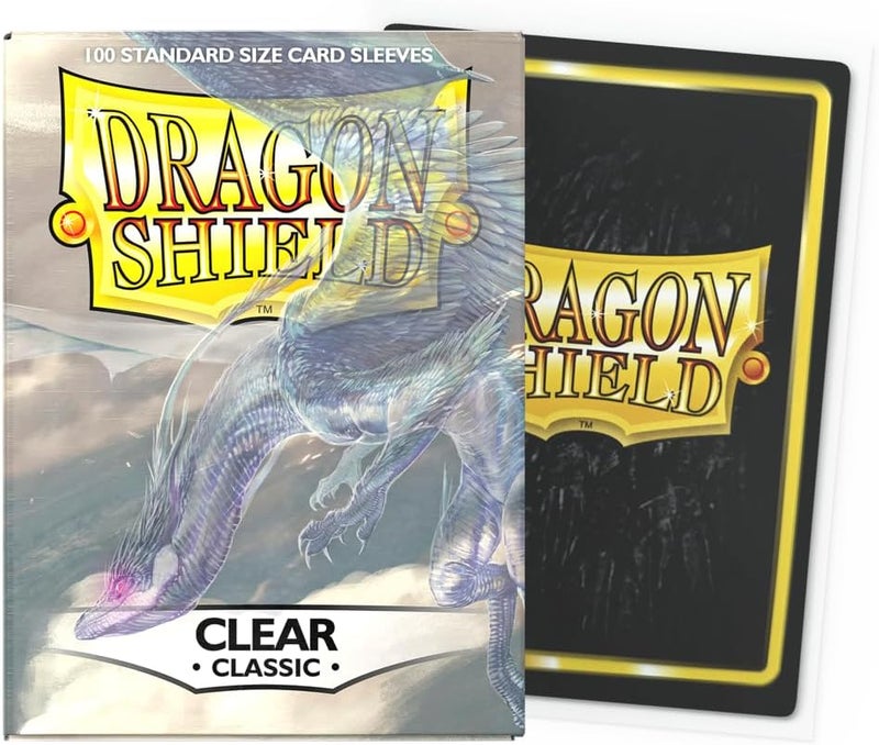 dragon shield | Standard Size Card Classic Sleeves | 100 CT - Smooth & Tough Premium TCG Sleeves - Compatible with Pokemon, Flesh & Blood, One Piece & Magic The Gathering | Clear - Image 2