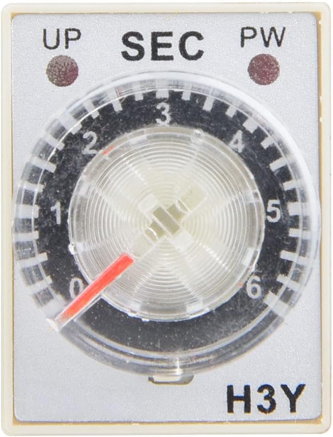 H3Y2 24VDC Time Relay Delay Timer Adjustable Transparent Dial 8 Pins Industrial Control Size 6S - Image 2