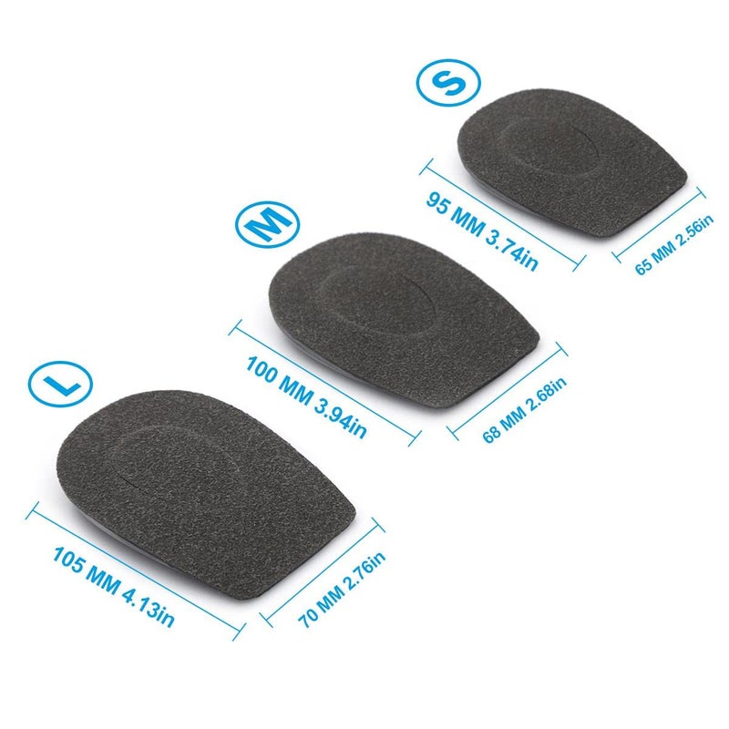 Black Deer Orthopedic Heel Supports for Heel Pain Insoles for Women and Men Plantar Fasciitis (Medium, Gray) - Image 4