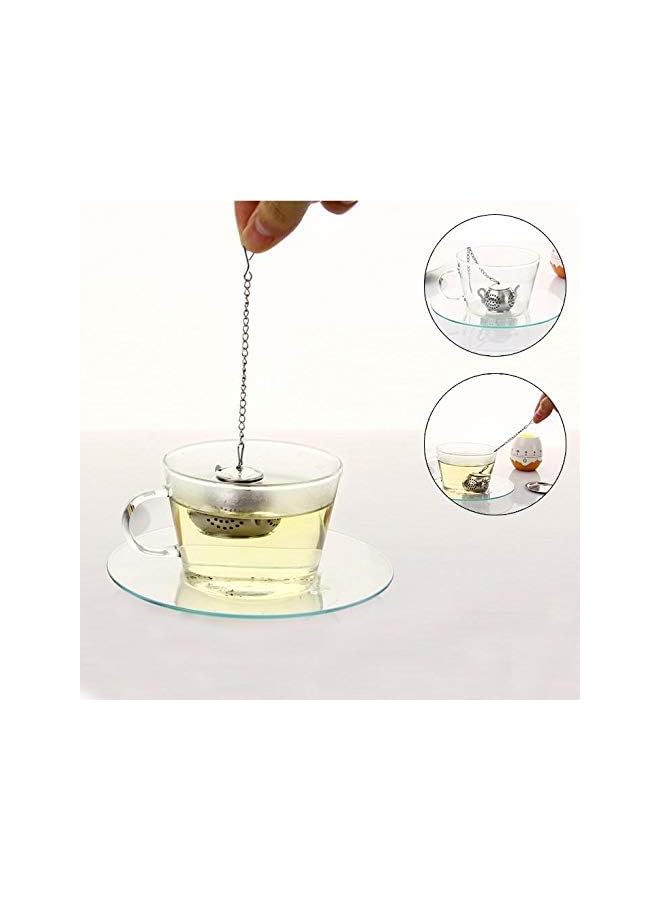 S-TOP Stainless Steel Tea Infuser Tea Leaf Filter Herbal Strainer Tea Bag Spice Soup Cooking Infuser - Image 2