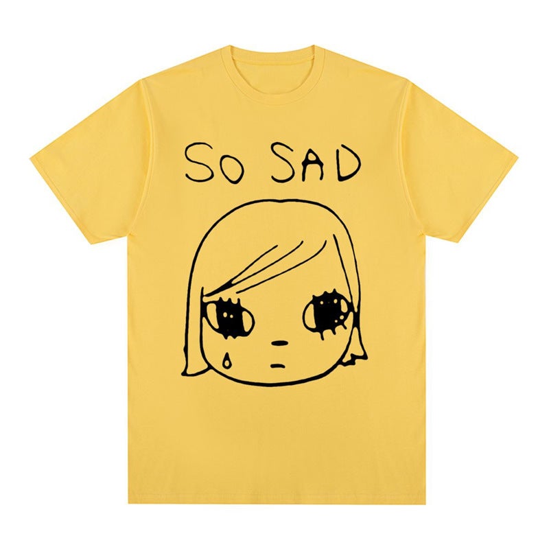 Yoshitomo Nara Sad Vintage T-Shirt Japan Party Cotton Men T - Image 1
