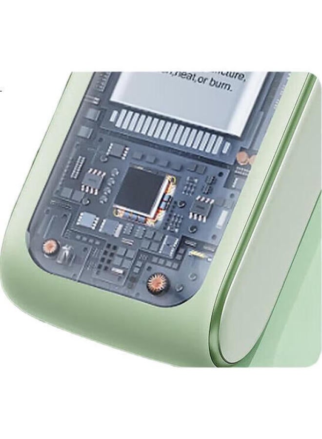 Miniso مروحة محمولة صغيرة باليد بسرعة عالية وتدفق هواء كبير، مروحة قابلة للشحن عبر USB للاستخدام الخارجي، للطلاب، للأشخاص الكسالى، عمر بطارية طويل، أخضر - Image 2