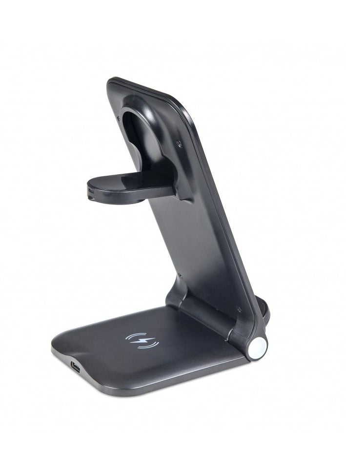 DCU TECNOLOGIC - DCU Wireless charger 3 in 1 fast charge 15W (37300820) - Image 1