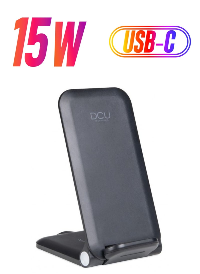 DCU TECNOLOGIC - DCU Wireless charger 3 in 1 fast charge 15W (37300820) - Image 1