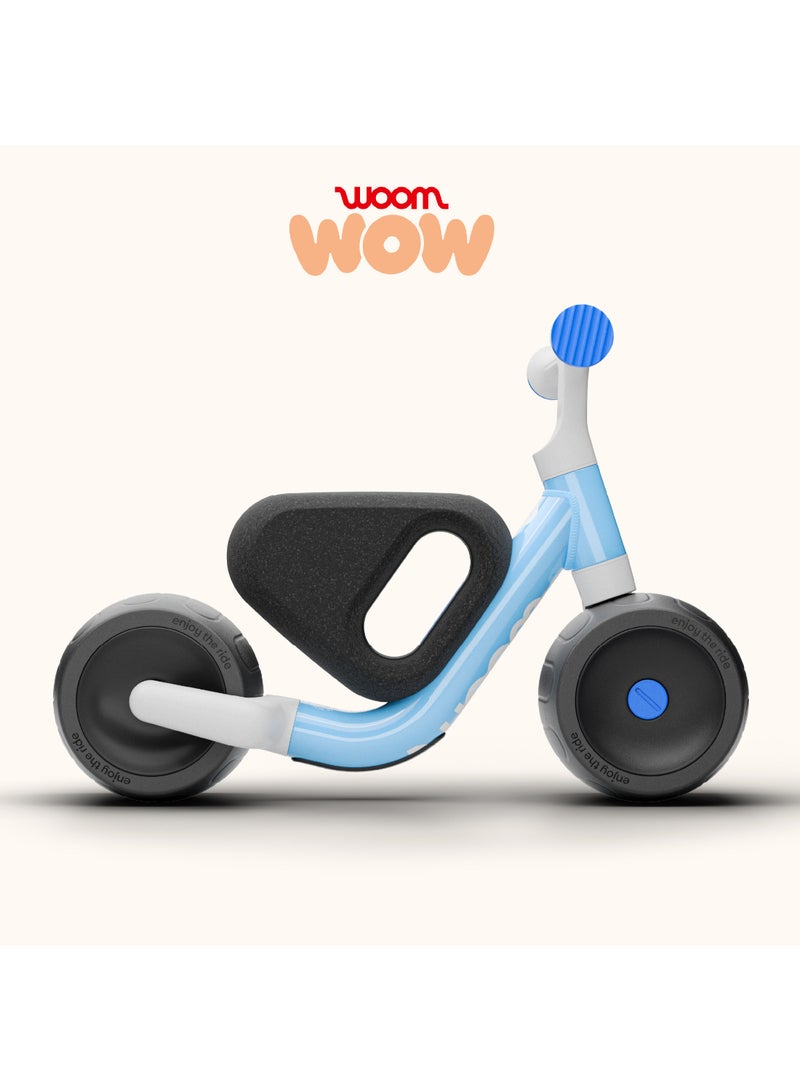 Woom WOW Self-Balancing, Balance Bike, Bicycle for Toddlers, Self-Centering Steering & Easy-Carry, 9–36 months (28–40 in), Dreamy Sky - Image 1