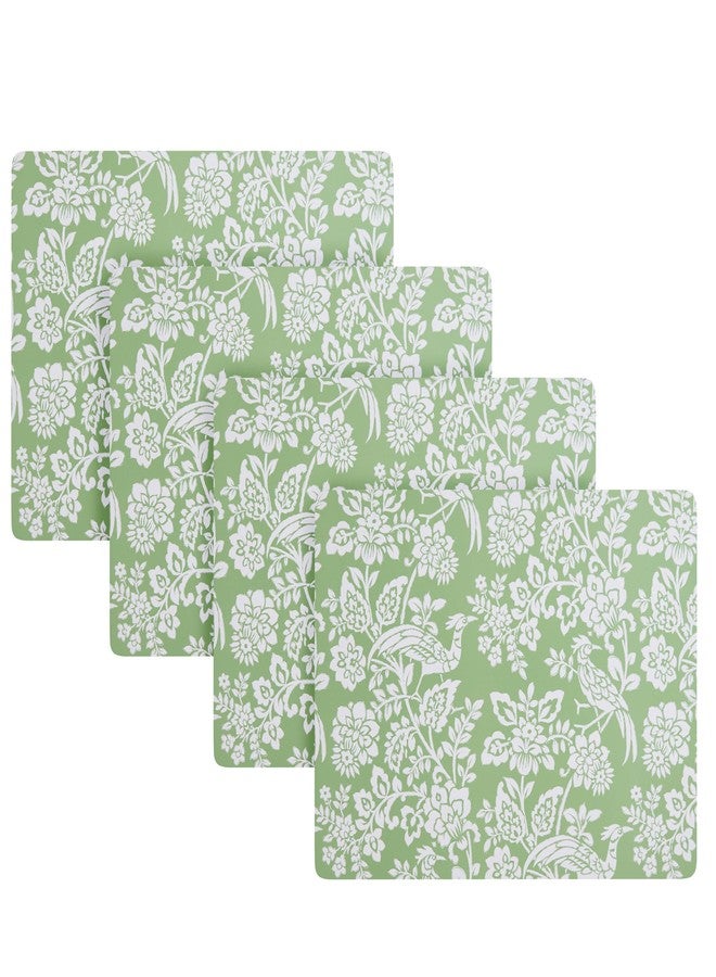 Laura Ashley Cork Placemats 16 x 12-inch for Kitchen and Dining Tables, Heat Resistant, Durable, Easy Clean, Set of 4, Adain Palace - Image 1