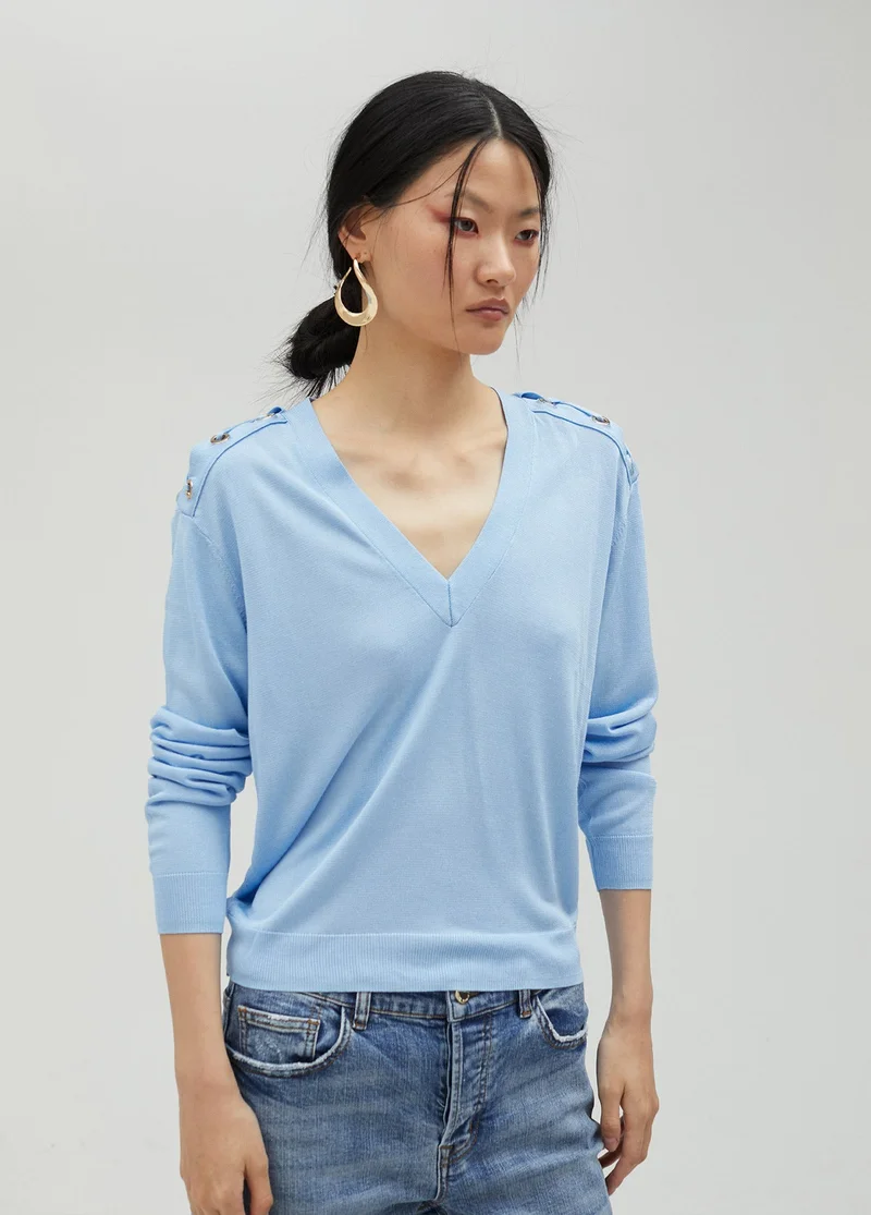 Lola Casademunt Sweater with shoulder detail