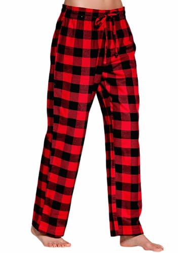 CYZ Women's 100% Cotton Super Soft Flannel Plaid Pajama/Lounge Pants-F17007-M - Image 3