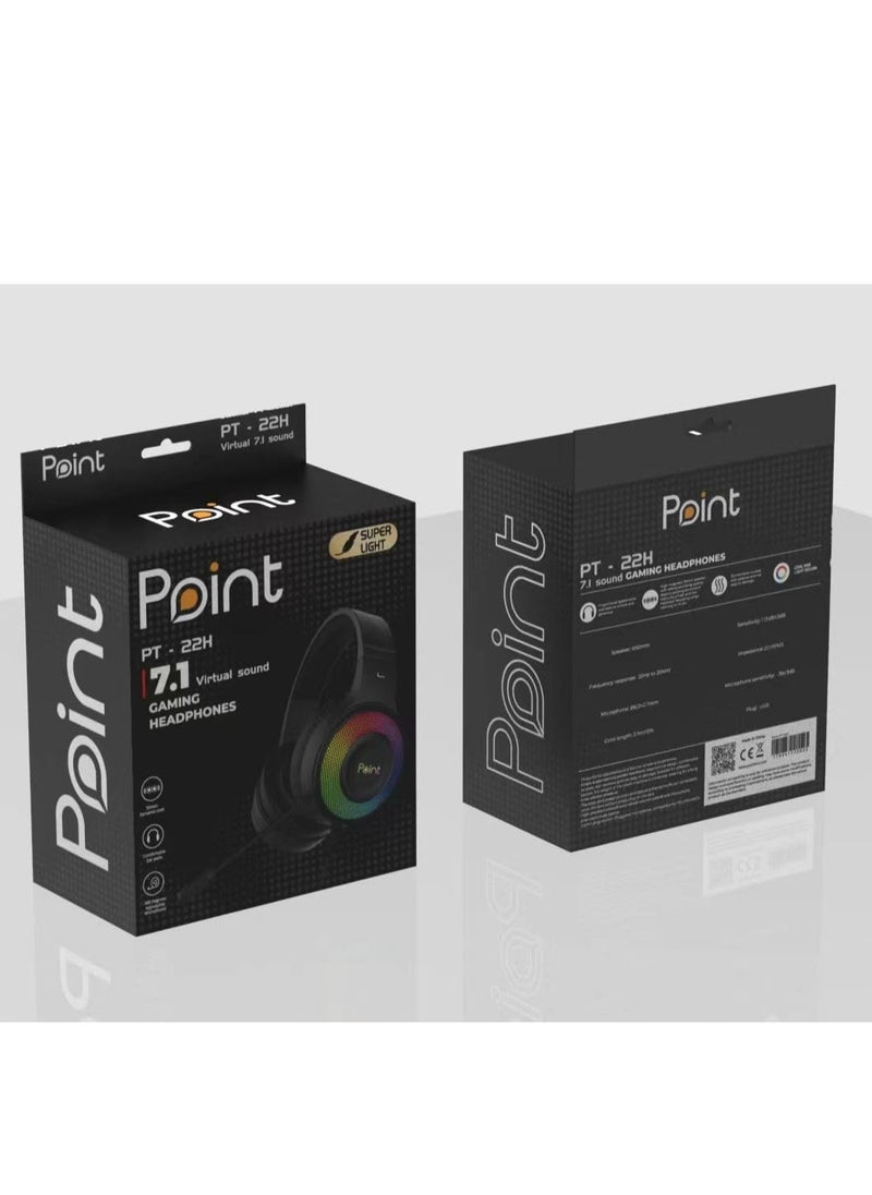 Point - headphone point pt-22h gaming 7.1 virtual sound - Image 1