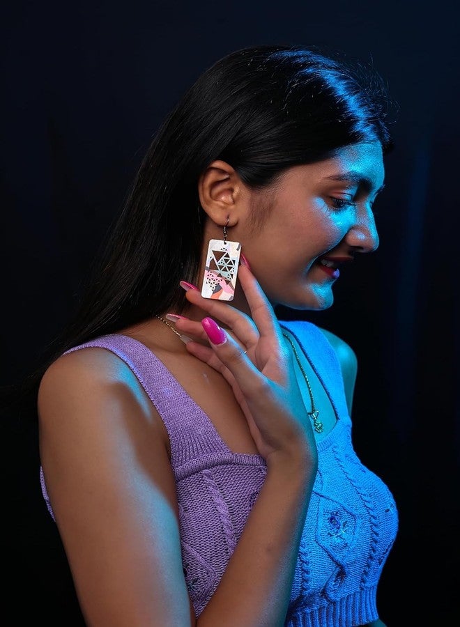 Arkit wooden earrings for girls/women/ladies, round jhumka earring | women jewelry | MDF jewellery (Design_11) - Image 4