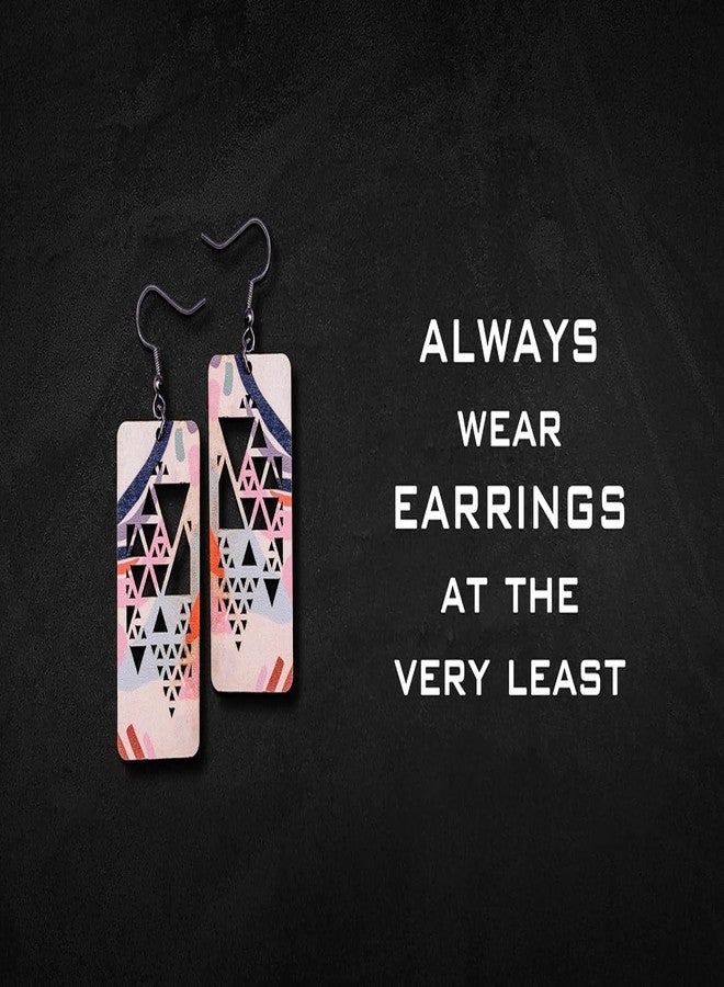 Arkit wooden earrings for girls/women/ladies, round jhumka earring | women jewelry | MDF jewellery (Design_11) - Image 2