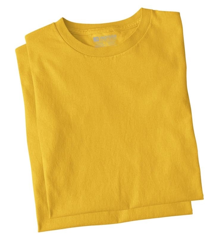 INDISSH Couple Matching T-Shirt Combo | Round Neck 100% Cotton Tshirt for Men and Women - CPL_RNM-Infinity-MST-L_WRN-ANDBEYOND-MST-M Mustard - Image 4