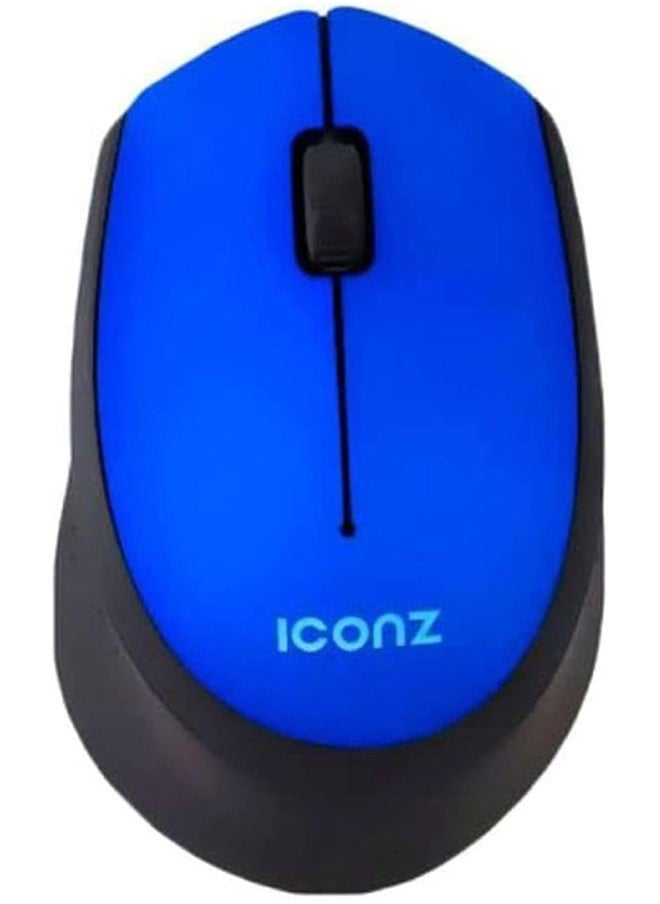 Iconz Wireless Silent Click Mouse Rubberzied 