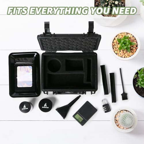 INFINITKIN Smell Proof Box – Portable Smell Proof Storage Box with Combination Lock, Airtight & Waterproof, Includes Pocket Scale & Accessories for Home, Travel & Camping - Image 3