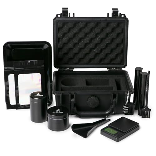 INFINITKIN Smell Proof Box – Portable Smell Proof Storage Box with Combination Lock, Airtight & Waterproof, Includes Pocket Scale & Accessories for Home, Travel & Camping - Image 1