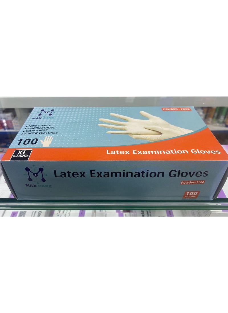 Max Care Gloves Latex Xl  100pc  - Image 2
