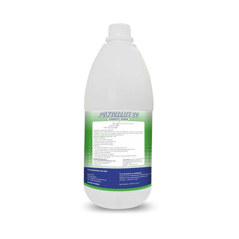 Myoc MYOC Pure Polysorbate 201 L Polysorbate 20 for Makeup Moisturizing Cream Lotion Industrial Cosmetic Application Skin Hair Care Product Polysorbate 20 Bulk - Image 2