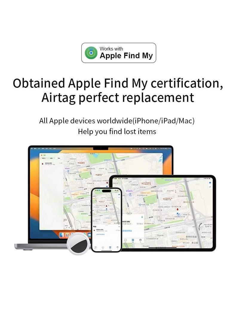 NOMADO Smart Tag Tracker Compatible With Apple Find My – Global Precision Locator for Keys, Bags, With Long Battery Life & Sound Alert  - Image 2