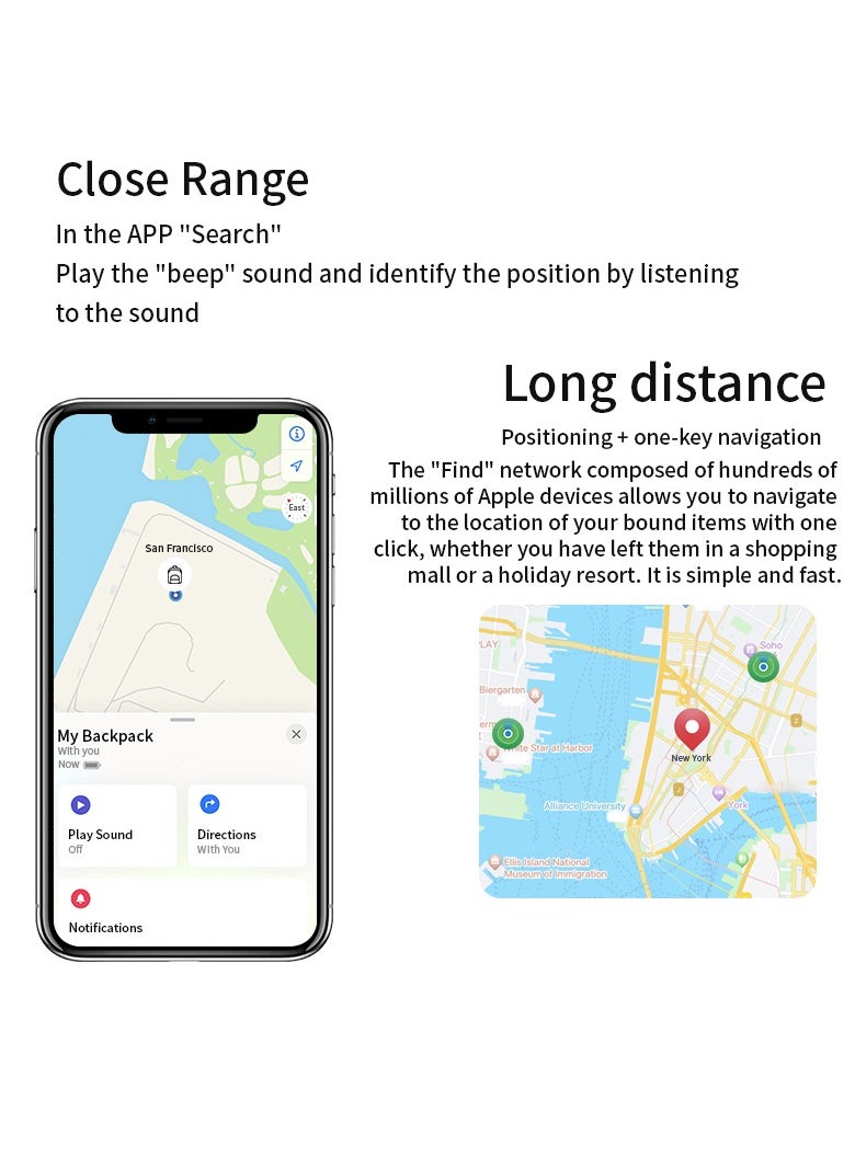 NOMADO Smart Tag Tracker Compatible With Apple Find My – Global Precision Locator for Keys, Bags, With Long Battery Life & Sound Alert  - Image 5