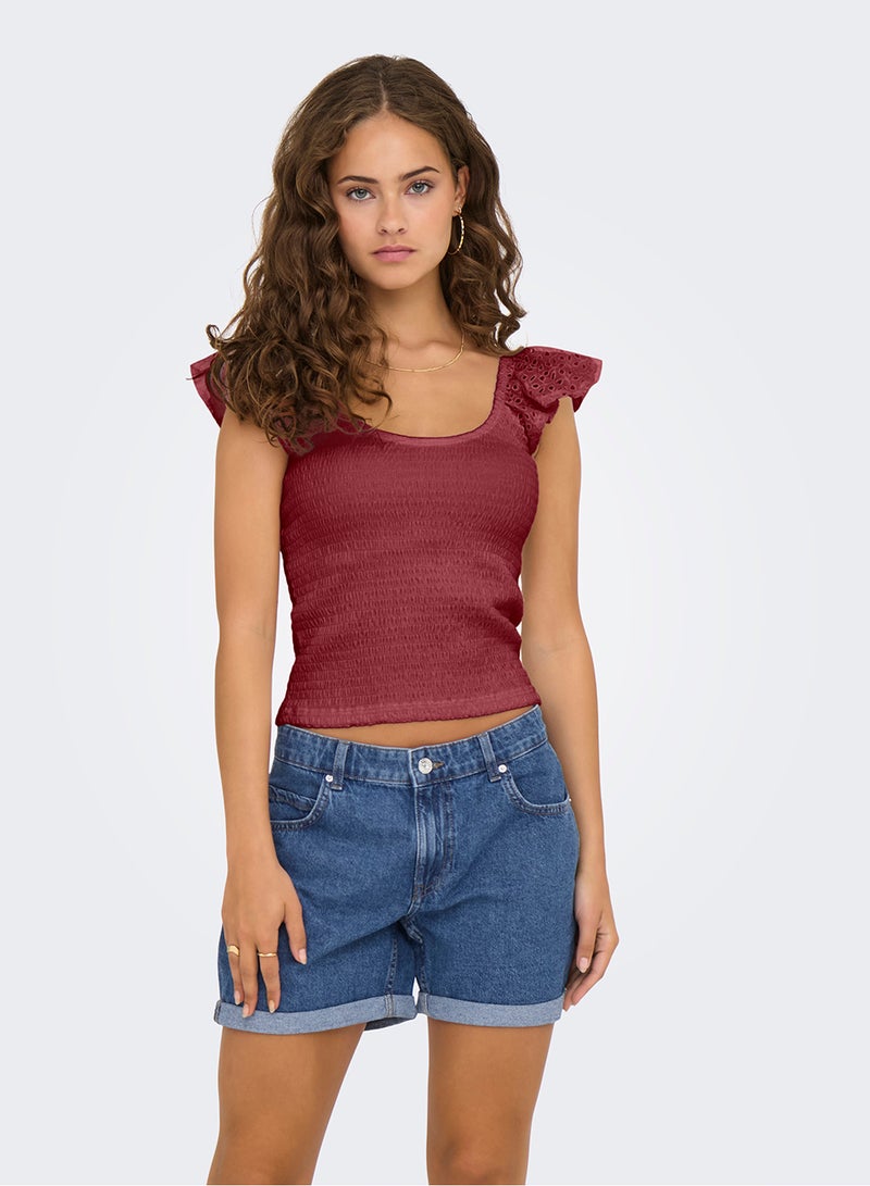 ONLY Women Butterfly Sleeves Top - Image 3