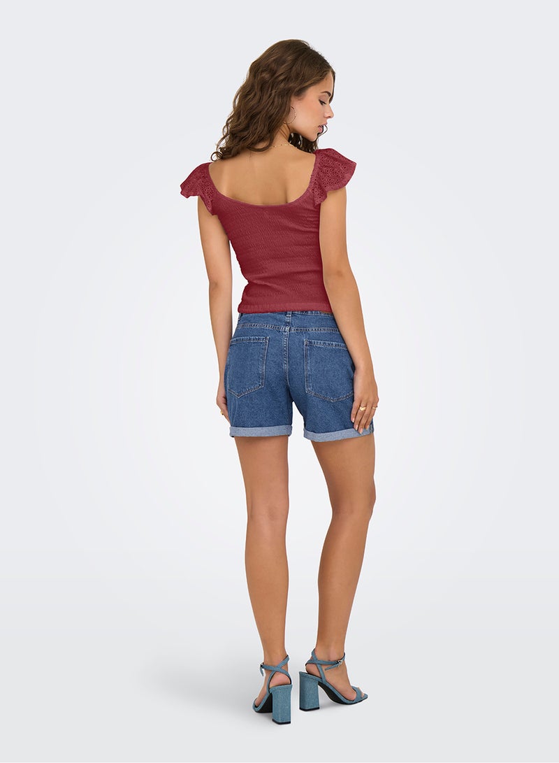 ONLY Women Butterfly Sleeves Top - Image 4